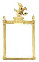 Lot 505 - An Adam-style giltwood and gesso wall mirror