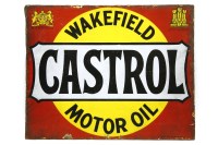 Lot 152 - A 'Castrol Wakefield Motor Oil' enamelled tin sign