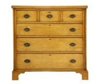 Lot 540 - A Victorian bird's-eye maple chest