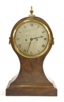 Lot 445 - A mahogany bracket clock