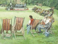 Lot 372 - Sylvia Molloy (1914-2008)
'MUSIC IN THE PARK'
Signed l.r.