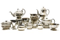 Lot 241 - A collection of various mercurial/silver lustre pottery and glass wares