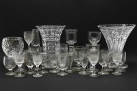 Lot 272 - A large collection of Georgian and later wine glasses