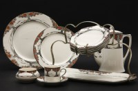 Lot 259 - A Crown Ducal Orange Tree part tea and dinner service