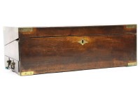 Lot 244 - A 19th century mahogany and brass bound writing slope