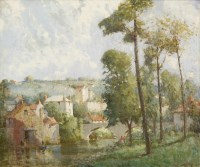 Lot 410 - William Lee-Hankey RWS (1869-1952)
THE BRIDGE AT KNARESBOROUGH
Signed l.r.