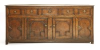 Lot 458 - An oak dresser base