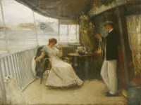 Lot 371 - William Bruce Ellis Ranken (1881-1941)
'ON THE BOW OF THE GIN PALACE'
Signed and dated '99 l.l.