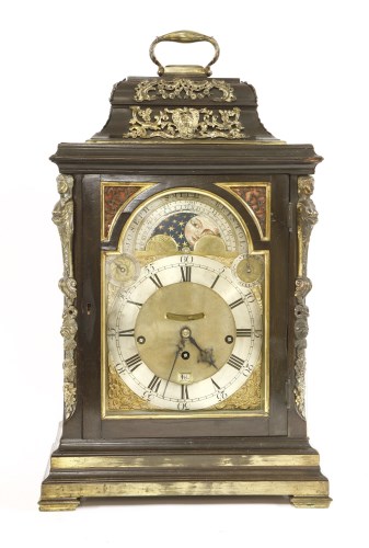 Lot 446 - An ebonised bracket clock by Joseph Smith