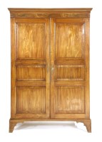 Lot 561 - A George III mahogany wardrobe