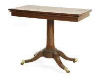 Lot 588 - A rosewood and crossbanded fold-over card table