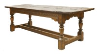 Lot 468 - An oak refectory table