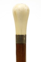 Lot 228 - A malacca stout walking stick