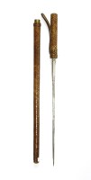 Lot 235 - A military swagger stick