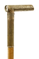 Lot 258 - A malacca torchlight cane