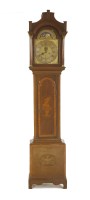 Lot 449 - A George III inlaid mahogany longcase clock