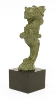 Lot 280 - A Greco-Roman bronze leopard monopedia stool leg
