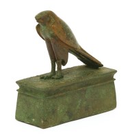 Lot 282 - A bronze figure of Horus