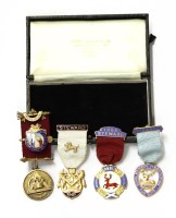 Lot 81 - A collection of Masonic medals