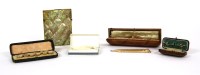 Lot 41 - An Edwardian mother of pearl card case