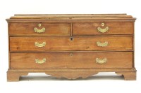 Lot 605 - A large George III and later country made side board