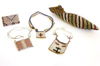 Lot 54 - A small quantity of early 20th century North American possibly Sioux beadwork items