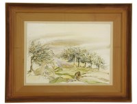 Lot 425 - Hodder
MAN WORKING IN A LANDSCAPE WITH TREES
signed and dated 91 l.r.