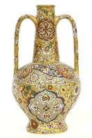 Lot 321 - A pottery two handled vase