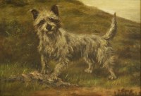 Lot 394 - ...Barber (19th century)
A TERRIER IN A LANDSCAPE
Indistinctly signed l.l.