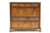 Lot 620 - An early 18th century oak and walnut chest