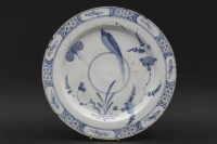 Lot 189 - An 18th century delft blue and white dish