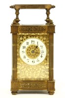 Lot 121 - A French carriage clock