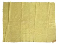 Lot 1295 - A segment of quilted yellow silk