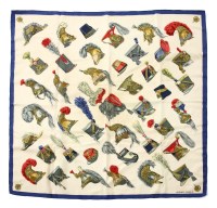 Lot 1434 - An Hermès silk scarf