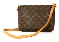 Lot 1208 - A Louis Vuitton monochrome 'Musette Tango' messenger bag