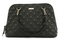 Lot 1020 - A Kate Spade black leather quilted tote handbag