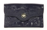 Lot 1263 - A Marc Jacobs navy blue patent leather wallet