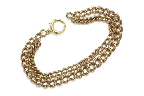 Lot 13 - A 9ct gold curb link bracelet