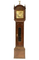 Lot 515 - A George III oak longcase clock