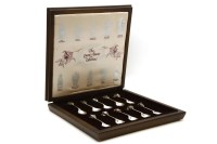Lot 44A - A cased set of ten silver and enamelled commemorative Queen’s Beasts Spoons for The Sovereign Queens Spoon Collection