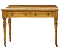 Lot 510 - A Victorian oak dressing table