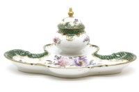 Lot 168 - A Royal Nymphenburg porcelain desk stand