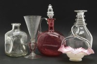 Lot 245 - A collection of cranberry glassware