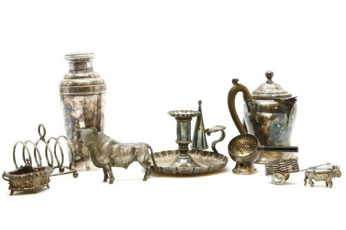 Lot 61 - Silver plated items