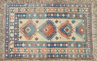 Lot 621 - A hand knotted Caucasian rug