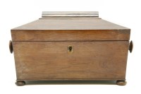 Lot 341 - A Regency rosewood tea caddy of sarcophagus form