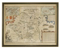Lot 124 - A map of Hertfordshire