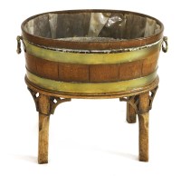 Lot 503 - A George lll oval wine cooler