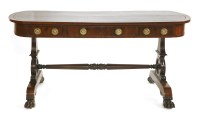 Lot 584 - A mahogany library table