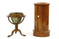 Lot 596 - A Victorian circular mahogany bedside cabinet